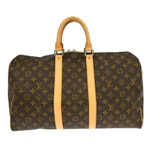Louis Vuitton Monogram Keepall 45 Travel Duffle Handbag